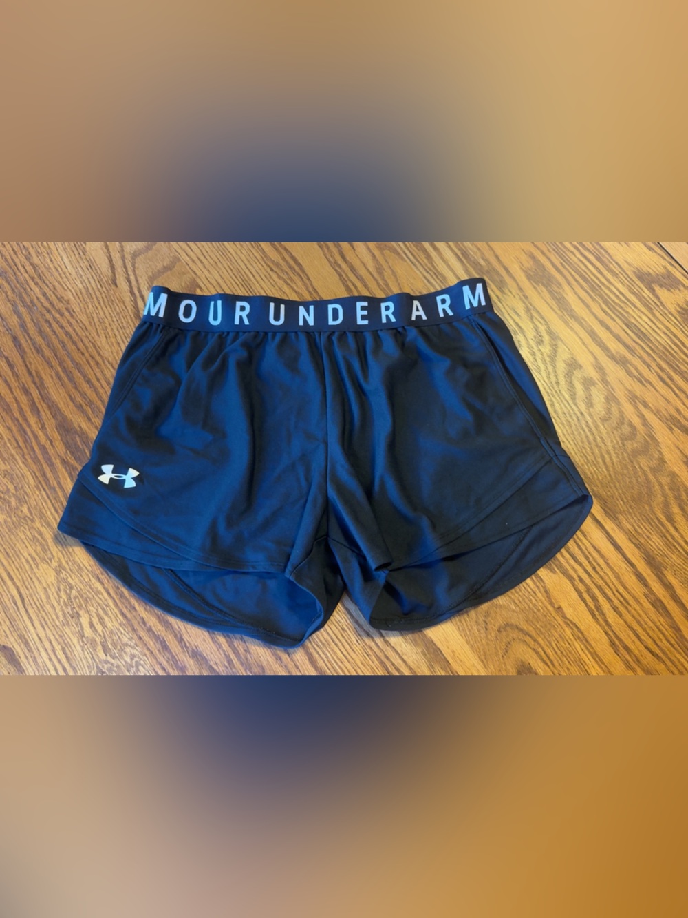 Under Armour Black HeatGear Loose-Fit Athletic Shorts